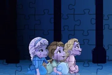 Frozen jigsaw puzzle