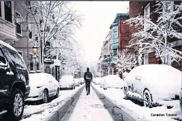 NYC Street in winter