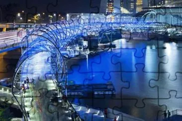 Helix Bridge Singapore jigsaw puzzle