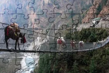 Himalayan Hanging Bridge jigsaw puzzle