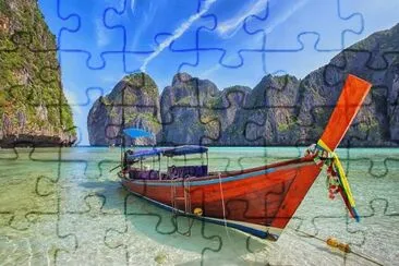 red boat jigsaw puzzle