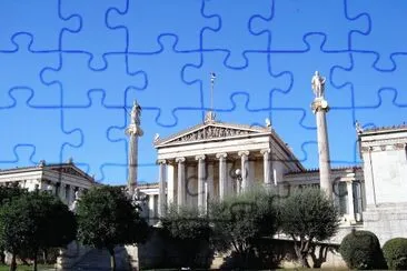 La Academia, Atenas. jigsaw puzzle