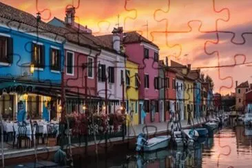 פאזל של Beautiful Night in Burano