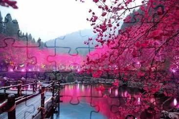 Lake Sakura jigsaw puzzle