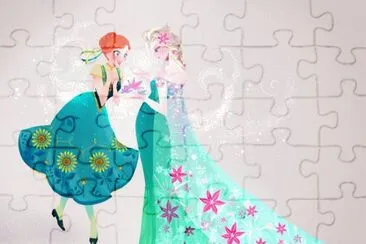 Frozen jigsaw puzzle