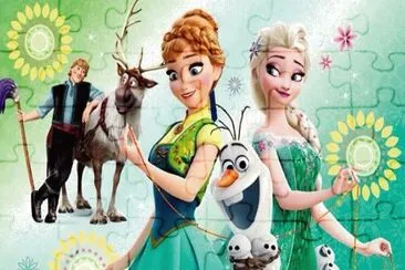 Frozen jigsaw puzzle