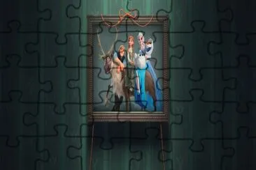 Frozen jigsaw puzzle