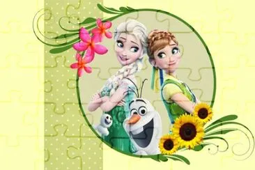 Frozen jigsaw puzzle