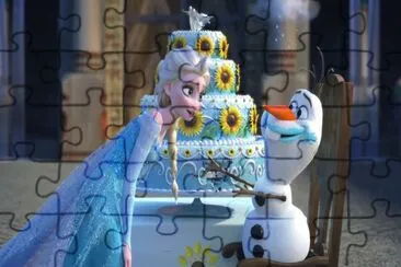 Frozen jigsaw puzzle