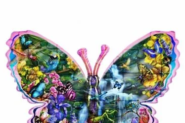 Butterfly jigsaw puzzle