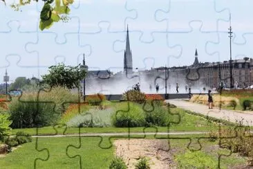 Le miroir d 'eau Bordeaux jigsaw puzzle