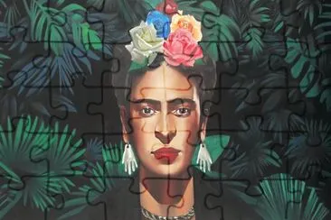 Mural de Frida en Playa del Carmen. jigsaw puzzle