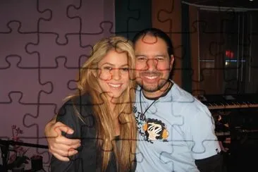 My friend Archie PeÃ±a with Shakira