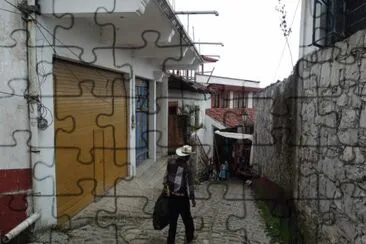 Una calle de Cuetzalan