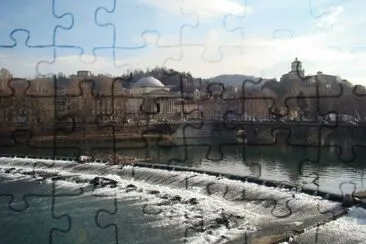 Torino, Italia, fiume Po jigsaw puzzle