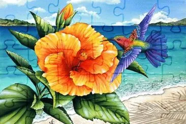 Tropical jigsaw puzzle