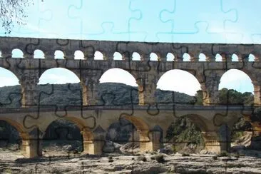 Le Pont du Gard, France jigsaw puzzle