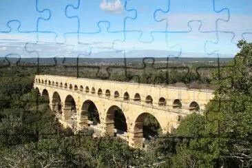 Le Pont du Gard, France jigsaw puzzle