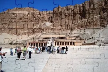 Templo de Hatshepsut, Egipto. jigsaw puzzle