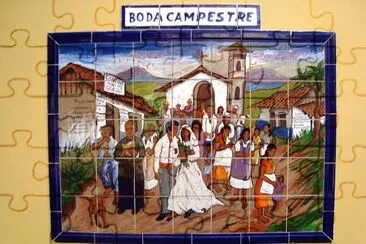 פאזל של Mural de azulejos, San JosÃ© Costa Rica.