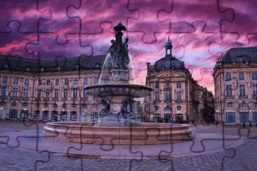 ORAGE SUR LA PLACE DE LA BOURSE jigsaw puzzle