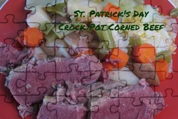 פאזל של St Patrick 's Day Corned Beef Dinner