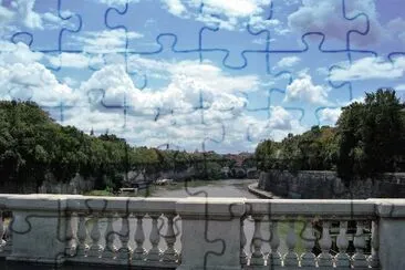 Puente sobre el rÃ­o TÃ­ber, Roma. jigsaw puzzle