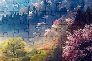 misty morning jigsaw puzzle