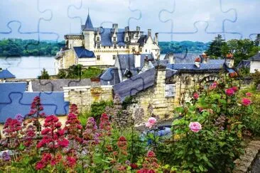 Castillo del Loira-Montsoreau-Francia jigsaw puzzle