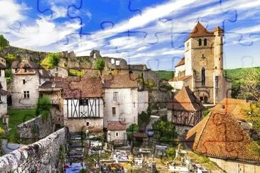 Saint-Cirq-Lapopie-Francia jigsaw puzzle