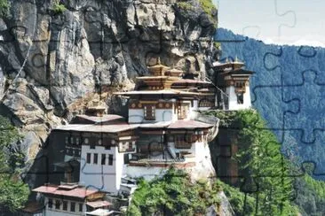 Houses on mountain escarpment