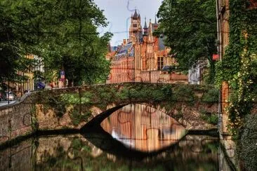 Lindo puente-Brugge-Belgica