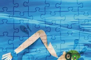 Cindy swimmer jigsaw puzzle