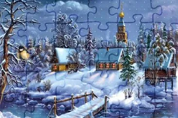 Inverno nevado jigsaw puzzle