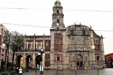 Plaza y templo de Santo Domingo, Ciudad de MÃ©xico. jigsaw puzzle