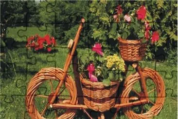 Bicycles with flowers