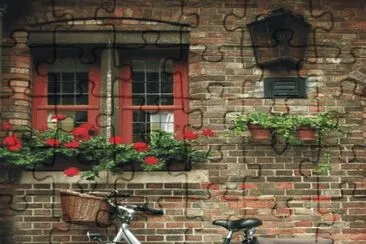 Bicycles with flowers