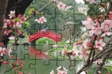 bridge on the lake jigsaw puzzle