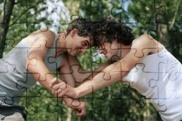 wrestling jigsaw puzzle