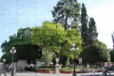 Plaza central de la Ciudad de QuerÃ©taro. jigsaw puzzle