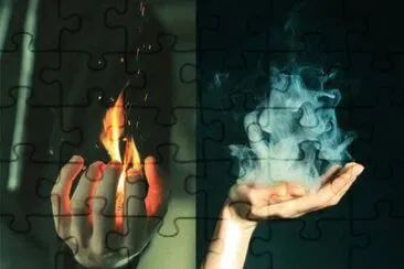 fire and water jigsaw puzzle