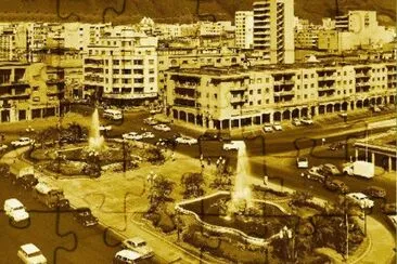 Plaza O  'Leary, vista aÃ©rea, Caracas, AÃ±os 60-70