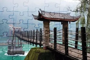 Mt Qingchen water system 256 BC jigsaw puzzle