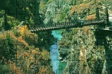 Kawarau Gorge Suspension Bridge jigsaw puzzle