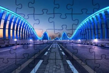 Meydan Bridge in Dubai jigsaw puzzle