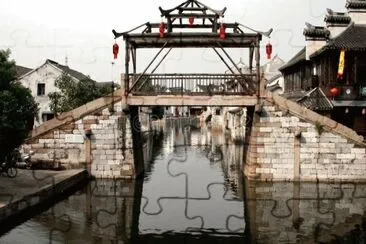 Bridge in Tongli China jigsaw puzzle