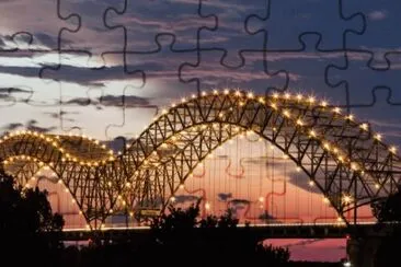 DeSoto Bridge at Dusk