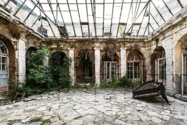 Poland Palace reclaimed by nature