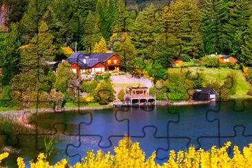 villa la angostura argentina jigsaw puzzle