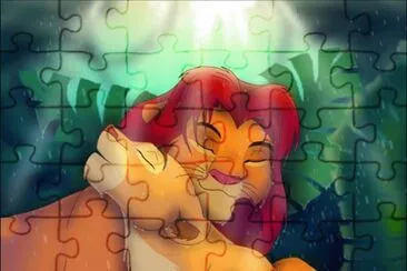 Simba y Nala. I jigsaw puzzle